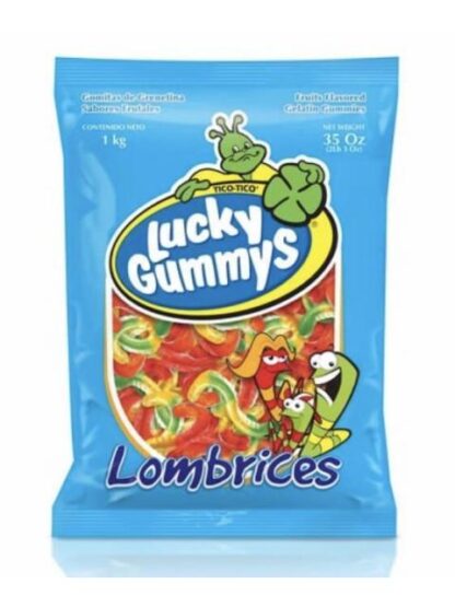 GOMITAS LUCKY GUMMY DE LOMBRICES BOLSA 1 KILO