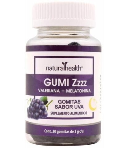 GOMITAS VALERIANA MELATONINA SAB UVA 30 GOMITAS NATURAL HEALTH
