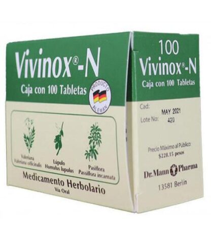 GRAGEAS VIVINOX-N C 100 VALERIANALUPULO Y PASIFLORTA. VIVIOPTAL
