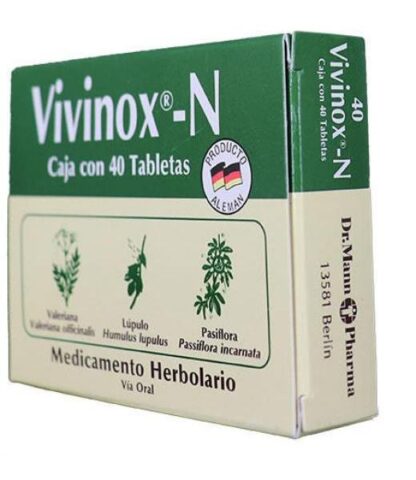 GRAGEAS VIVINOX-N C 40 VALERIANALUPULO Y PASIFLORA VIVIOPTAL