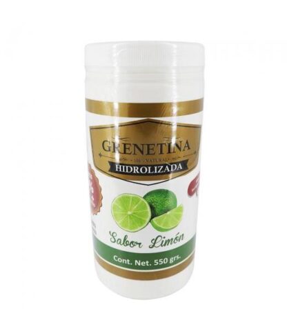 GRENETINA HIDROLIZADA SABOR LIMON 500 GRS. MIEL SALUD Y VIDA