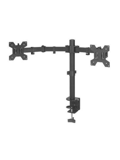 GRETTTECH BRAZO DE ESCRITORIO PARA 2 MONITORES 19 - 32 HASTA 8KG NEGRO - Image 5