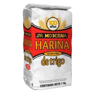 HARINA DE TRIGO LA MODERNA BOLSA 1 KILOGRAMO