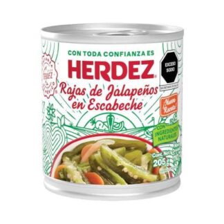 HERDEZ JALAPEÑOS RAJAS EN ESCABECHE 205 GR