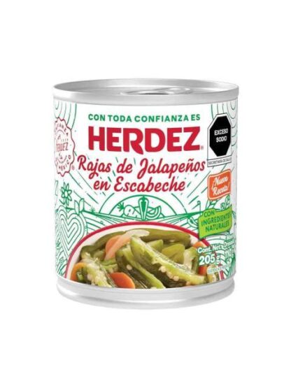 HERDEZ JALAPEÑOS RAJAS EN ESCABECHE 205 GR