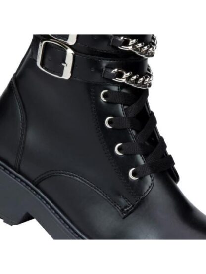 BOTIN MILITAR CON CADENAS NEGRO BAMBINO - Image 4