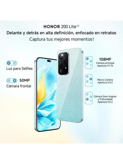 HONOR NUMBER SERIES HONOR 200 LITE DUAL SIM 256 GB AQUAMARINO 8 GB RAM - Image 5