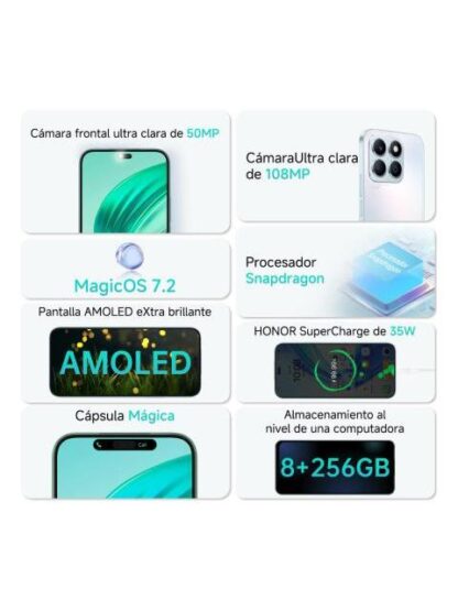 HONOR X8B DUAL SIM 256 GB PLATEADO 8 GB RAM - Image 3