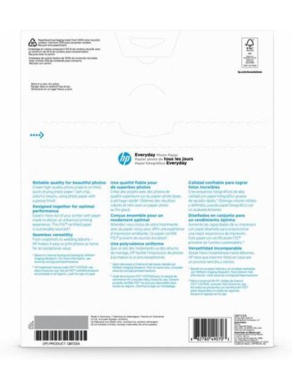 HP PAPEL FOTOGRAFICO SEMI SATINADO 200G-M² TAMANO CARTA 50 HOJAS - Image 3