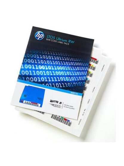 HPE PAQUETE DE CODIGOS DE BARRAS HP LTO-5 ULTRIUM RW 100 ETIQUETAS