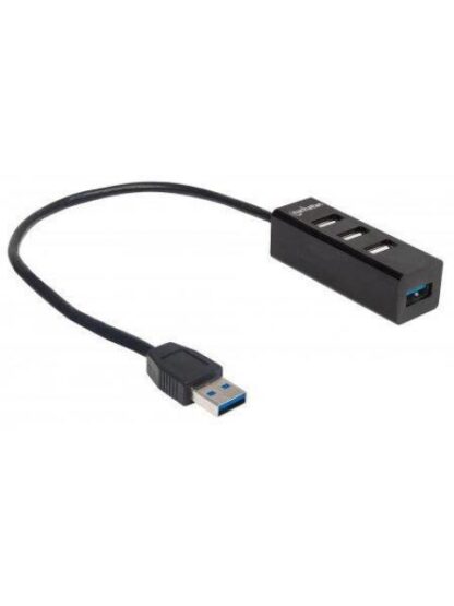 MANHATTAN HUB USB A 3.0 DE 4 PUERTOS 5000 MBIT-S NEGRO - Image 2