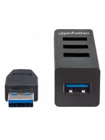 MANHATTAN HUB USB A 3.0 DE 4 PUERTOS 5000 MBIT-S NEGRO - Image 3