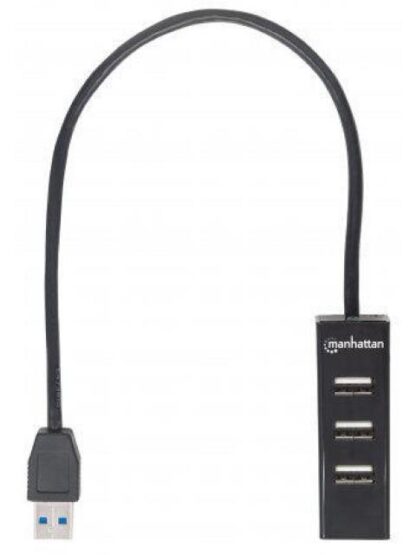 MANHATTAN HUB USB A 3.0 DE 4 PUERTOS 5000 MBIT-S NEGRO - Image 4