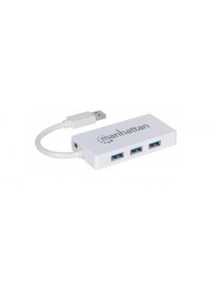 MANHATTAN HUB USB A 3.0 DE 3 PUERTOS 1X RJ-45 5000 MBIT-S BLANCO - Image 10