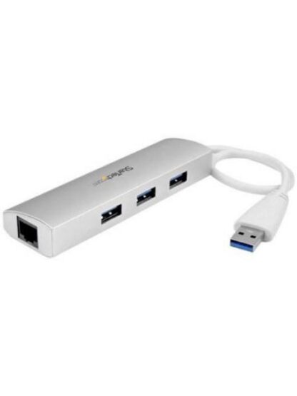 STARTECH  HUB CONCENTRADOR DE 3 PUERTOS USB A 3.0 CON ADAPTADOR DE RED ETHERNET GIGABIT - Image 2