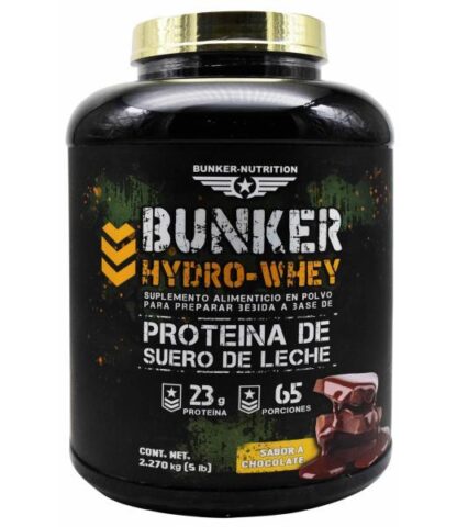 HYDRO WHEY CHOCOLATE 5 LBS BUNKER NUTRITION
