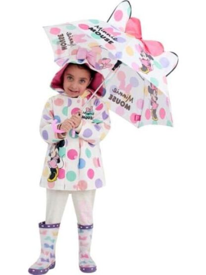 IMPERMEABLE ESTAMPADO BEIGE MINNIE MOUSE