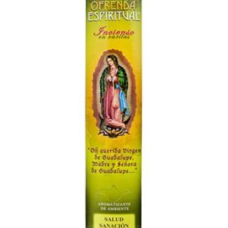 INCIENSO VIRGEN SALUD Y SANACION 20 VARITAS OFRENDA ESPIRITUAL
