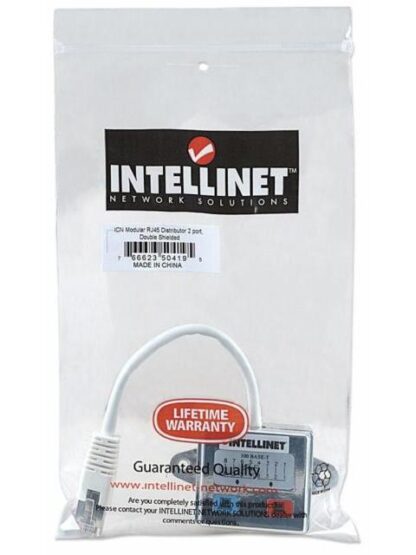 INTELLINET ADAPTADOR RJ-45 MACHO - 2X RJ-45 HEMBRA PLATA - Image 5