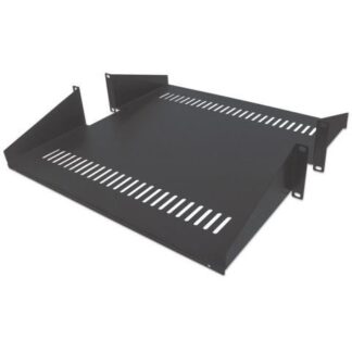 INTELLINET CHAROLA DOBLE PARA RACK 19 2U HASTA 25KG NEGRO