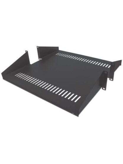 INTELLINET CHAROLA DOBLE PARA RACK 19 2U HASTA 25KG NEGRO