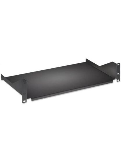 INTELLINET CHAROLA FIJA PARA RACK 40CM 2U HASTA 25KG NEGRO