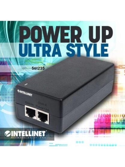 INTELLINET INYECTOR DE CORRIENTE POE GIGABIT 561235 60W 2X RJ-45 - Image 2
