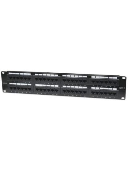 INTELLINET PANEL DE PARCHEO CAT6 2U 48 PUERTOS