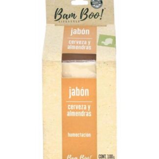 JABON CERVEZA Y ALMENDRA 100 G BAM BOO LIFESTYLE
