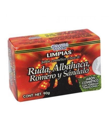 JABON LIMPIAS-RUDAALBAHACAROMERO Y SANDALO 90GR GN+VIDA