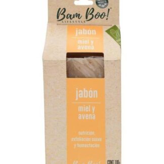 JABON MIEL Y AVENA 100 G BAM BOO LIFESTYLE