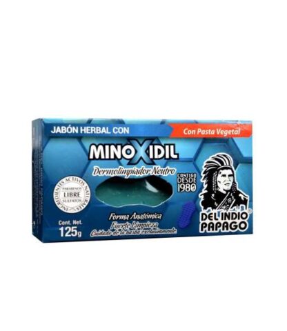 JABON MINOXIDIL DEL INDIO PAPAGO 125GR TEPEZCOHUITE DEL INDIO PAPAGO
