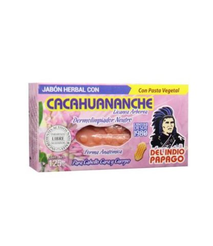 JABON NEUTRO CON CACAHUANANCHE 125GR TEPEZCOHUITE DEL INDIO PAPAGO