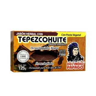 JABON NEUTRO CON TEPEZCOHUITE 125GR TEPEZCOHUITE DEL INDIO PAPAGO