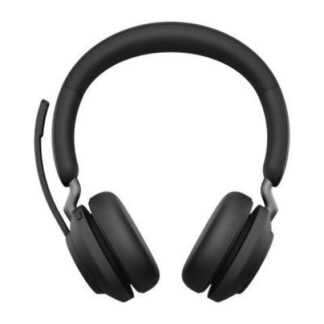 JABRA AUDIFONOS CON MICROFONO EVOLVE2 65 MS STEREO BLUETOOTH INALAMBRICO 1.2 METROS USB-C NEGRO