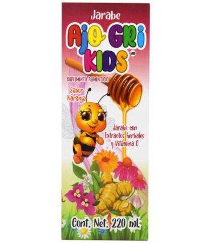 JARABE AJO GRI KIDS NARANJA 220 ML HERBOLARIA SALUDABLE