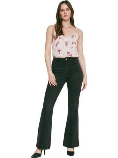 JEANS ACAMPANADO CINTURA ALTA NEGRO ATMOSPHERE DNM