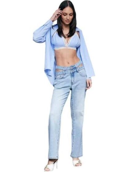JEANS BAGGY CINTURA SUPER ALTA GRIS ATMOSPHERE DNM - Image 2