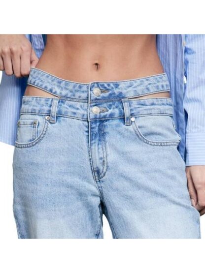 JEANS BAGGY CINTURA SUPER ALTA GRIS ATMOSPHERE DNM - Image 5