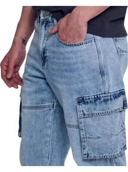 JEANS CARGO BLEACH HARD SODA - Image 5