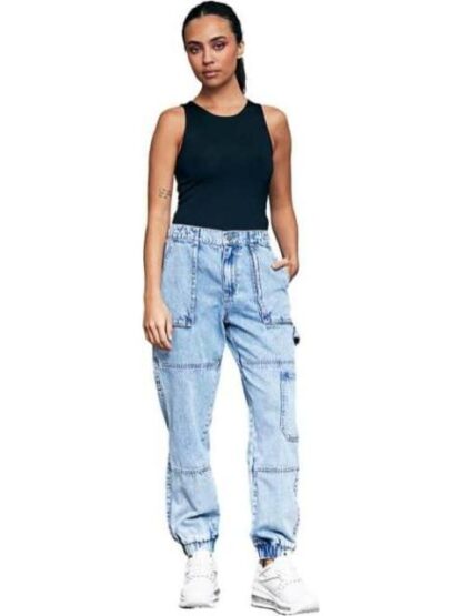 JEANS CARGO CINTURA ALTA GRIS ATMOSPHERE DNM