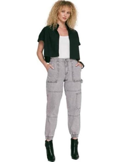 JEANS CARGO CINTURA ALTA GRIS ATMOSPHERE DNM
