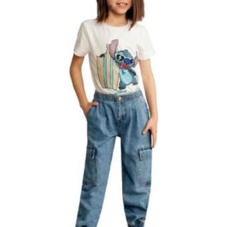 JEANS CARGO GRIS HOLLY LAND KIDS