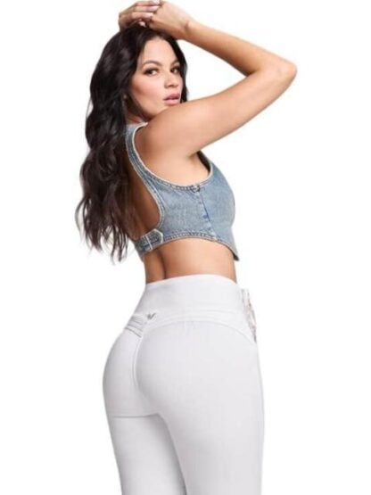 JEANS SUPERSKINNY CINTURA ALTA BLANCO SEVEN JEANS - Image 4