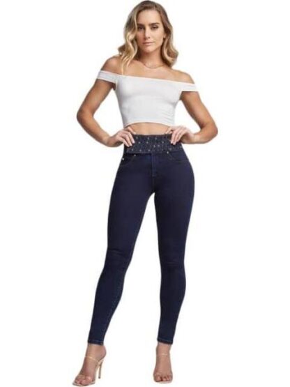 JEANS CINTURA ALTA GRIS SEVEN JEANS