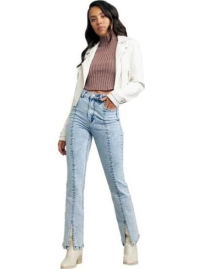 JEANS CINTURA SUPERALTA BLEACH ATMOSPHERE DNM