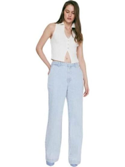 JEANS CORTE WIDE LEG BLEACH ATMOSPHERE DNM - Image 6