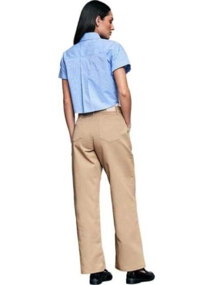JEANS CORTE WIDE LEG CINTURA ALTA CAMEL ATMOSPHERE DNM - Image 3