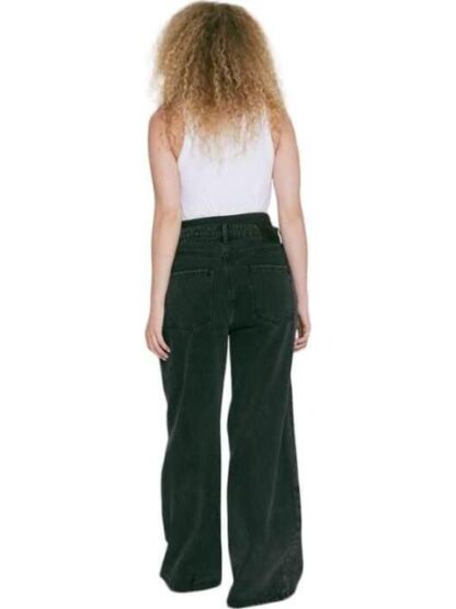 JEANS CORTE WIDE LEG CINTURA ALTA NEGRO ATMOSPHERE DNM - Image 2