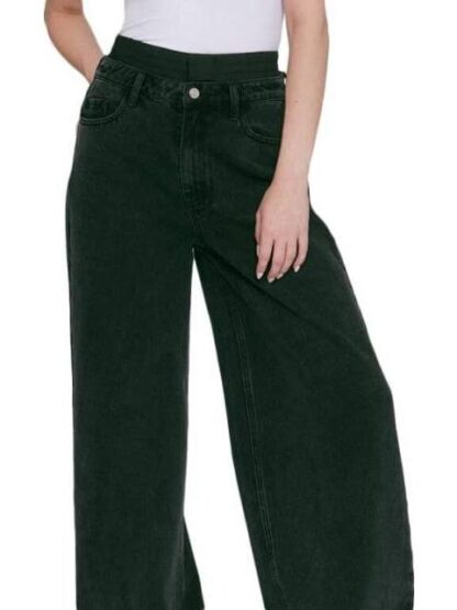 JEANS CORTE WIDE LEG CINTURA ALTA NEGRO ATMOSPHERE DNM - Image 3